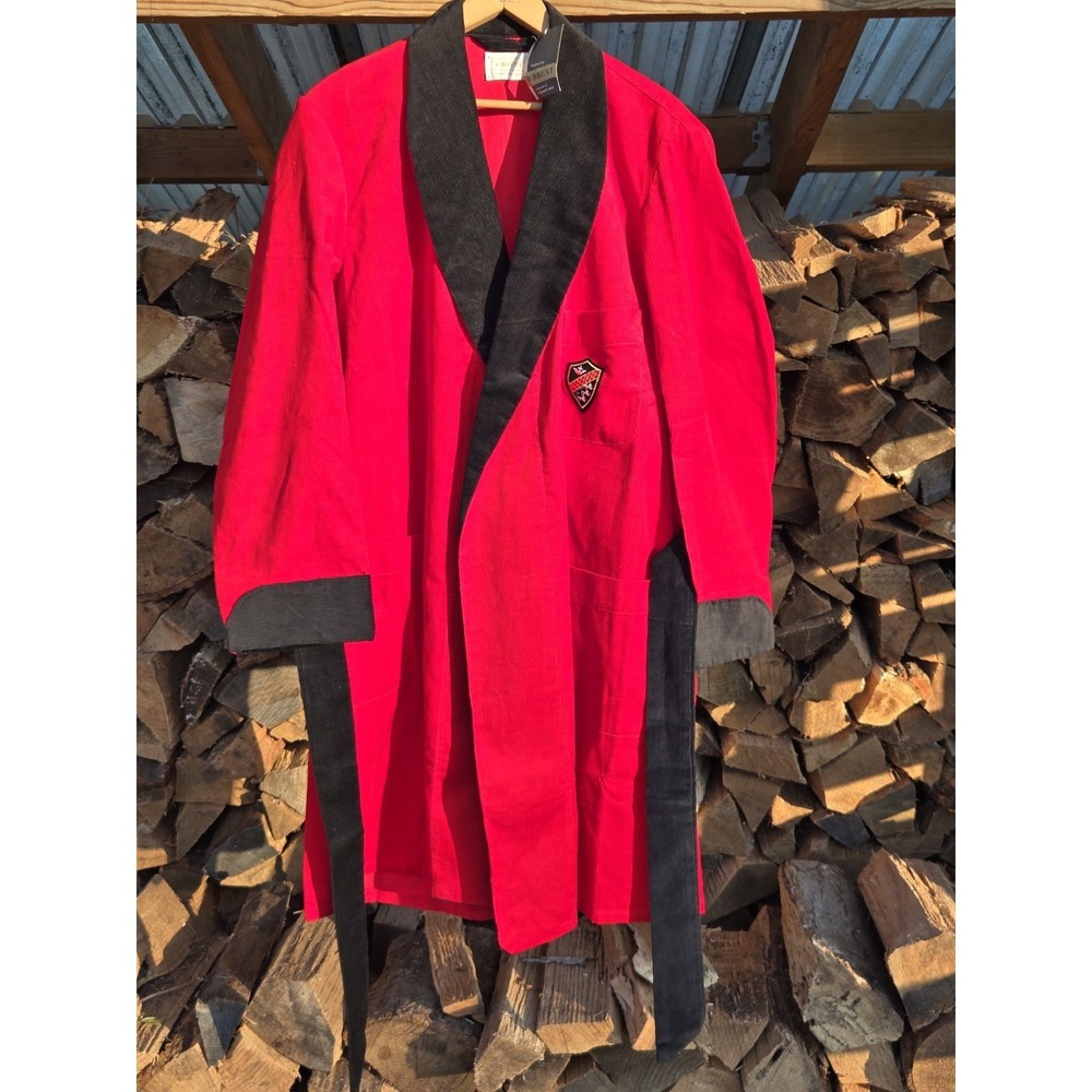 NEW VTG 60s BRENT MONTGOMERY WARD Corduroy Smoking Jacket Deadstock Mens Medium